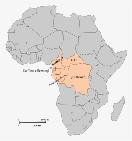 Outline Map Africa Pdf - Algeria On Map Of Africa, HD Png Download, Transparent PNG