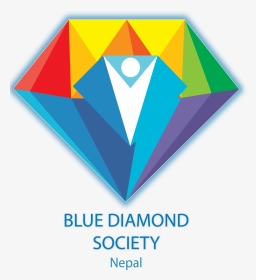 Blue Diamond Logo Mukeshstha , Png Download - Blue Diamond Society Nepal Logo, Transparent Png, Transparent PNG