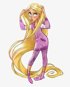 Rapunzel Long Hair Cartoon, HD Png Download, Transparent PNG