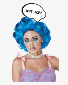 Pop Art Blue Wig, HD Png Download, Transparent PNG