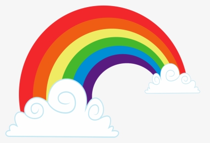 Rainbow Cloud Vector - Cloud Rainbow Vector Png, Transparent Png, Transparent PNG