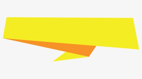 Yellow Banner Origami - Illustration, HD Png Download, Transparent PNG
