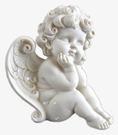 #white #angel #aesthetic #carved #statue #tumblr #sculpture - Cherub Renaissance Baby Angel, HD Png Download, Transparent PNG