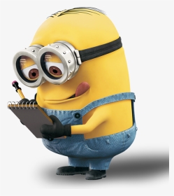 Dibujo Minion Escribiendo, HD Png Download, Transparent PNG