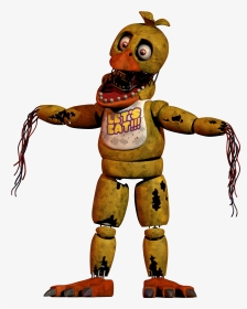 Fnaf Withered Chica Model, HD Png Download, Transparent PNG