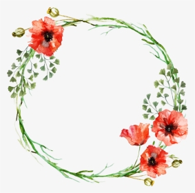 #frame #circle #circleframe #flowerframe #flowersframe - Flower Circle Frame Design, HD Png Download, Transparent PNG