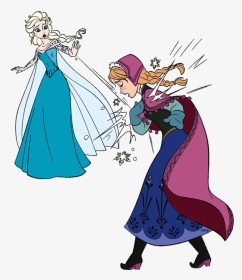 Elsa And Anna - Cartoon, HD Png Download, Transparent PNG