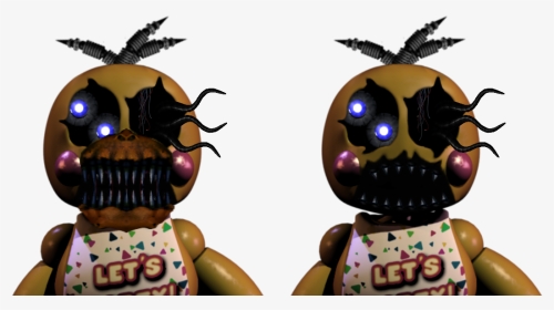 Five Nights At Freddy's Nightmare Toy Chica, HD Png Download, Transparent PNG