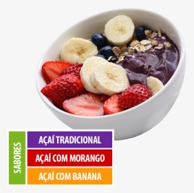Açaí - Açaí Com Banana E Morango, HD Png Download, Transparent PNG