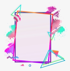 #ftestickers #frame #borders #abstract #popart #colorful - Graphic Design, HD Png Download, Transparent PNG