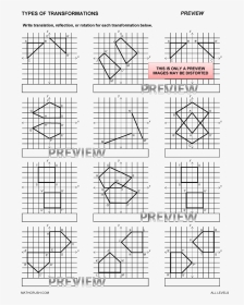 Identify The Line Of Reflection Worksheet, HD Png Download, Transparent PNG