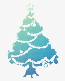 White Christmas Tree Clipart, HD Png Download, Transparent PNG