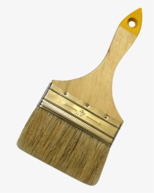 Flat Brush With White Natural Bristle - Paint Brush, HD Png Download, Transparent PNG