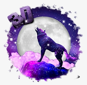 #freetoedit #galaxia #lobo #circulo - Galaxy Wolf Transparent Background, HD Png Download, Transparent PNG