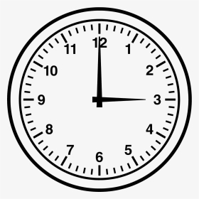 3 10 Clock Clipart Svg Black And White Library Free - Clock Clipart Black And White, HD Png Download, Transparent PNG