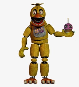 unwithered Unwithered Chica #fnaf #scoot Cawnton - Full Body Fnaf 2 Withered  Chica, HD Png Download , Transparent Png Image - PNGitem