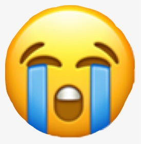#emoji #crying #cryingemoji #sad #tears #freetoedit - Sticker Emoji Iphone Png, Transparent Png, Transparent PNG