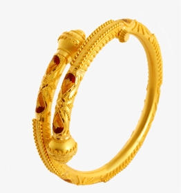 22kt Yellow Gold Bangle For Women - Gold Bangles For Women, HD Png Download, Transparent PNG