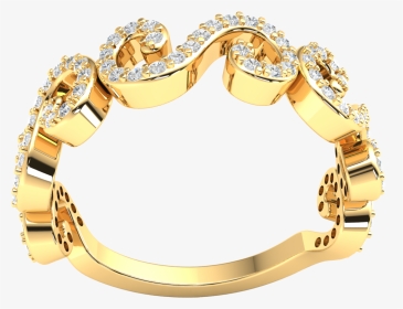 10k Gold Wedding Band 0 4ct Natural Round Cut Diamond - Bracelet, HD Png Download, Transparent PNG