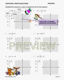 Graphing Linear Equations Answers, HD Png Download, Transparent PNG