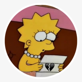 #lisa #icons #brillo #simpson #lisasimpson - Lisa Simpson Sad, HD Png Download, Transparent PNG