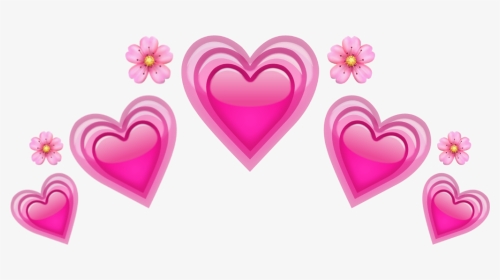 #heart #crown #pink #corazon #rosa #corona #cute #kawaii - Heart, HD Png Download, Transparent PNG