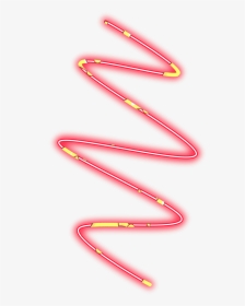 #neon #line #spiral#freetoedit #red #geometric #border - Parallel, HD Png Download, Transparent PNG