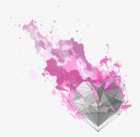 #heart #colorburst #colourburst #pink #smoke - Illustration, HD Png Download, Transparent PNG