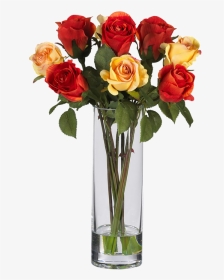 Silk Flower Arrangement In A Vase, HD Png Download, Transparent PNG
