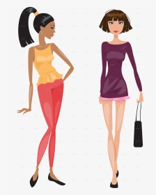 Fashionable Woman Images Cartoon, HD Png Download, Transparent PNG