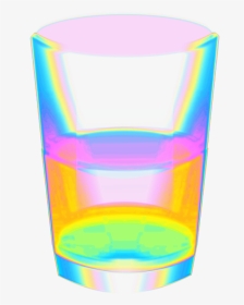 #glass #transparent #holographic #holo #rainbow #drink - Pint Glass, HD Png Download, Transparent PNG