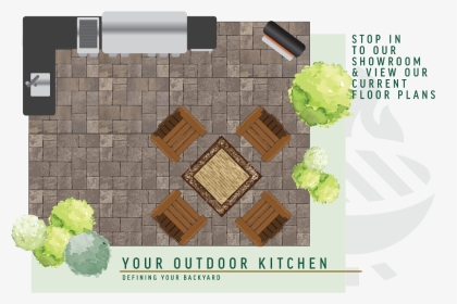 Plan View Outdoor Kitchen, HD Png Download, Transparent PNG
