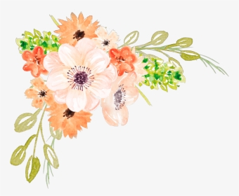 Transparent Background Watercolor Flowers Png, Png Download, Transparent PNG
