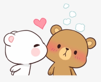 #aesthetic #love #red #hearts #lovecore #cute #soft - Milk And Mocha Bear, HD Png Download, Transparent PNG