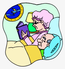 365 Days Of Fun In Marriage - Old Couple In Bed Clipart, HD Png Download, Transparent PNG