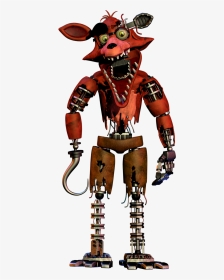Superfreddylogan Wiki - Fnaf Withered Foxy Full Body, HD Png Download, Transparent PNG