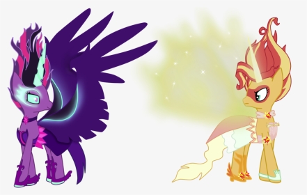Midnight And Daydream Shimmer By Heavelon X - Mlp Eg Midnight Sparkle, HD Png Download, Transparent PNG