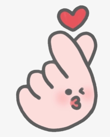 #cute #kawaii #hearts #sticker #kpop #heartsticker - Cartoon, HD Png Download, Transparent PNG