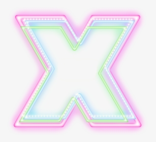 #cross #no #neon #x #overlay #layers #glitter #colorful #striped - Neon, HD Png Download, Transparent PNG