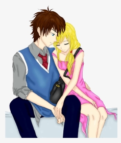 Anime Love Png Image Download - Anime Boy And Girl Png, Transparent Png, Transparent PNG