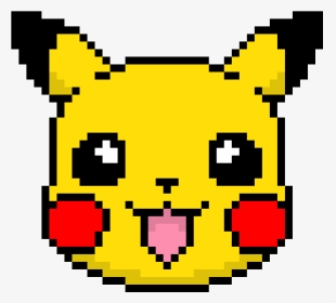 Pikachu Head Pixel Art, HD Png Download, Transparent PNG