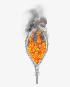 #zipper #fire #burning #flames #smoke #alienart #alienized - Illustration, HD Png Download, Transparent PNG