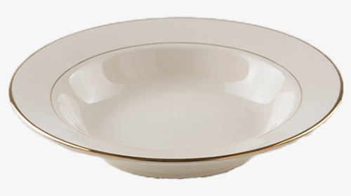 Ivory W Gold Rim Soup Bowl - Ceramic, HD Png Download, Transparent PNG
