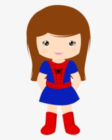 Minus Cumple Super Heroes, Superhero Classroom, Superhero - Spider Girl Clipart, HD Png Download, Transparent PNG