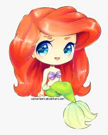 Ariel Little Mermaid Chibi, HD Png Download, Transparent PNG