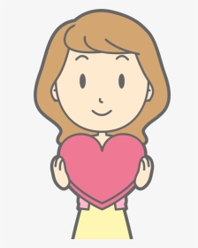 Pink,heart,head - Girl On The Phone Clipart, HD Png Download, Transparent PNG