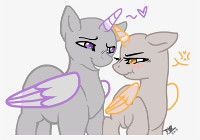 Couple Mlp Drawing Base, HD Png Download, Transparent PNG