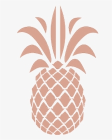 #pineapple #rosegold #aesthetic - Gold Pineapple, HD Png Download, Transparent PNG