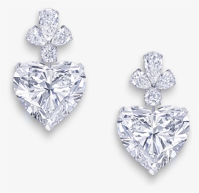 Diamond Heart Earrings Graff, HD Png Download, Transparent PNG