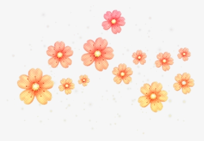 #flower #orange #glitter #nature #overlays - Emoji Flor Png, Transparent Png, Transparent PNG